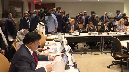 Dışişleri Bakanı Çavuşoğlu, 'Rohingya' oturumuna katıldı - NEW YORK