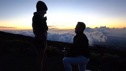Breathtaking Sunset Proposal In Hawaii