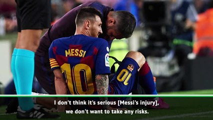 Download Video: I don't think Messi's injury is serious - Valverde