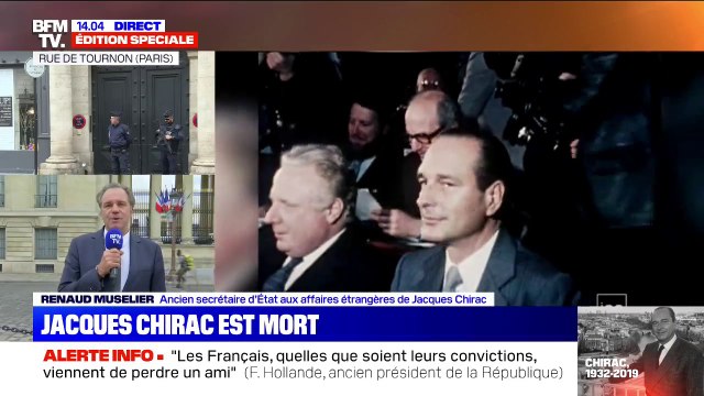 Renaud Muselier, ministre de Jacques Chirac, se dit orphelin après la mort de l'ancien Présiden