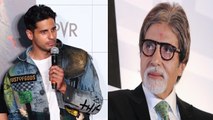 Amitabh bachchan comparison with Sidharth Malhotra at Marjaavaan trailer launch |FilmiBeat