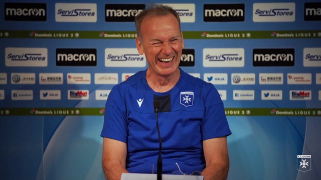 La conférence de presse de Jean-Marc Furlan avant Niort-AJA