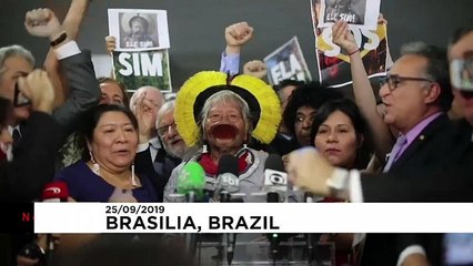 A brazíliai őslakosok vezetőjét fogadták ellenzéki képviselők