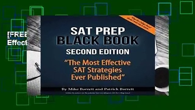 [FREE] SAT Prep Black Book: The Most Effective SAT Strategies Ever Published