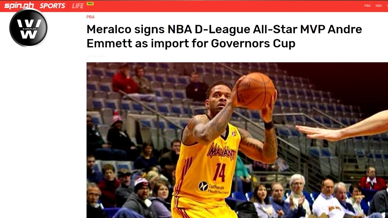 Rest in Peace Former Meralco Bolts Import, Andre Emmett