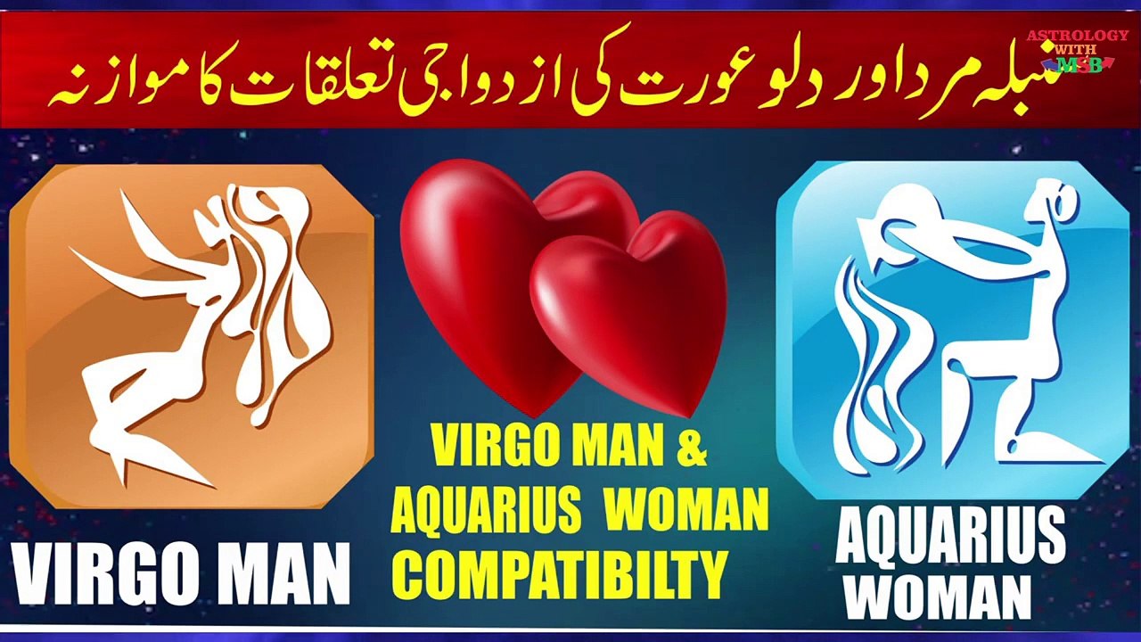 Virgo Man Aquarius Woman Compatibility.urdu hindi by m s bakar