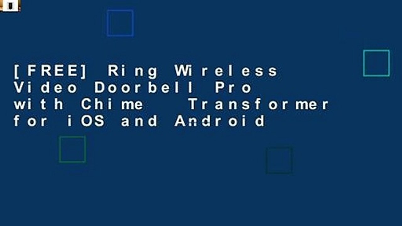 [FREE] Ring Wireless Video Doorbell Pro with Chime   Transformer for iOS and Android