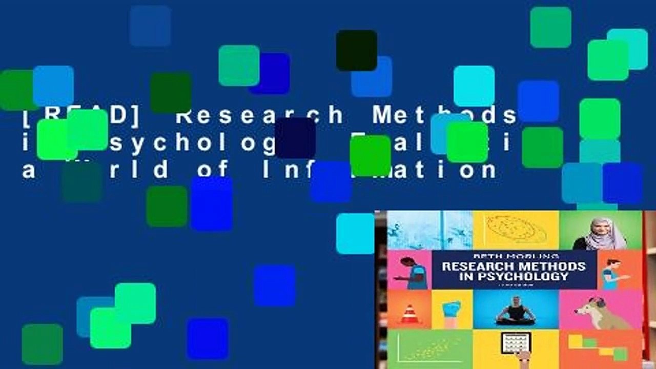 [READ] Research Methods in Psychology: Evaluating a World of Information