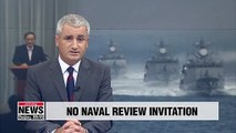 Japan will not invite S. Korea to naval fleet review in October due to souring ties