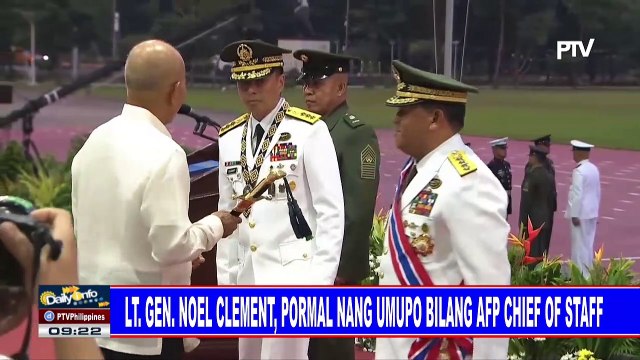 LtGen. Noel Clement, pormal nang umupo bilang AFP Chief of Staff