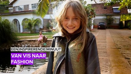 Geen krokodillen-of slangenhuid meer, maar vis op je jas!