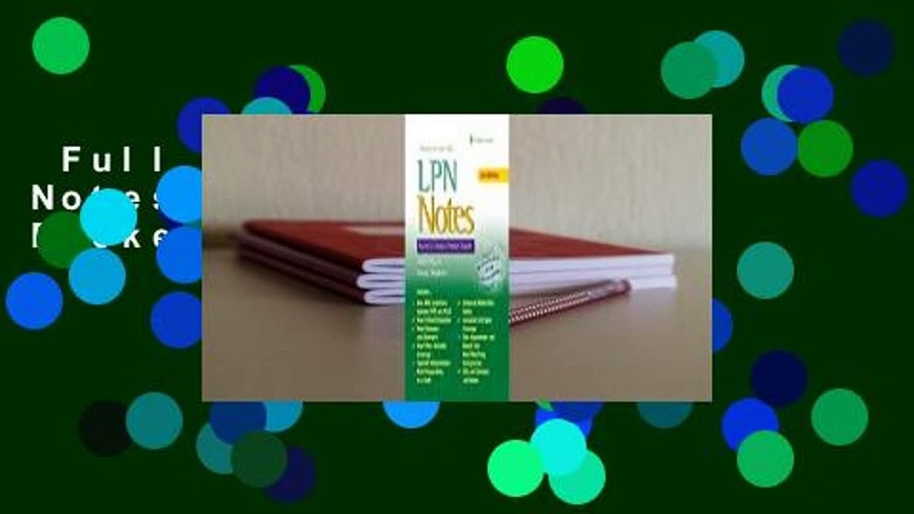 Full version  LPN Notes: Nurse's Clinical Pocket Guide  Review