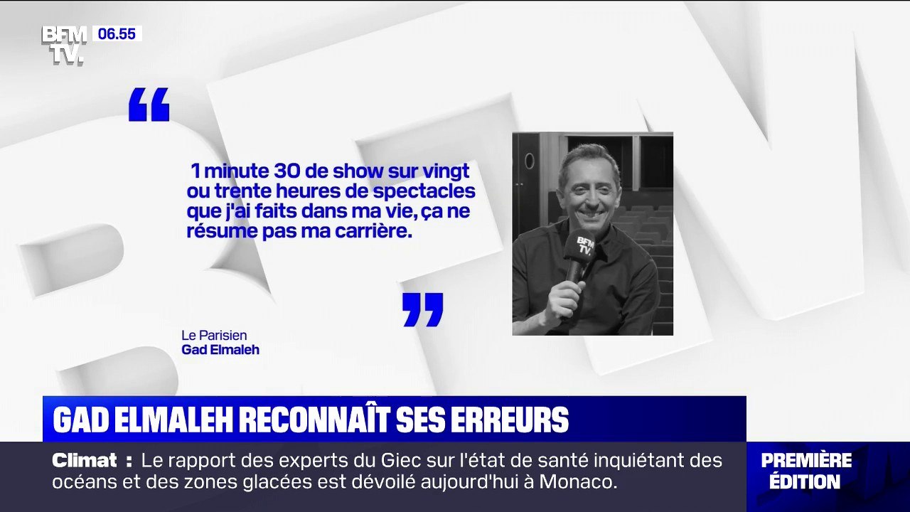 Pour la première fois, Gad Elmaleh reconnaît avoir emprunté certains passages de ses sketchs à d’autres humoristes