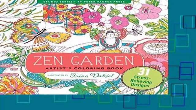 Full E-book Zen Garden Adult Coloring Book (31 stress-relieving designs) (Artists Coloring