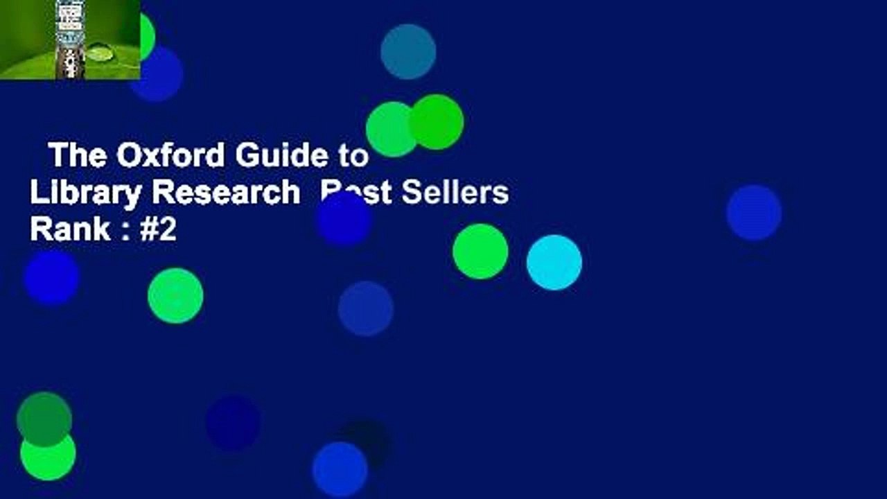The Oxford Guide to Library Research  Best Sellers Rank : #2