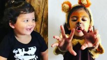 Mira Rajput's daughter Misha roars in front of brother Zain; Check out | FilmiBeat