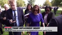 Pelosi announces formal impeachment inquiry against Trump
