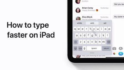 How to use QuickPath to type faster on your iPad – Apple Support