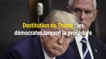 Destitution de Trump : les démocrates lancent la procédure