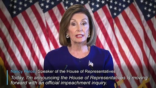 Pelosi announces formal Trump impeachment inquiry