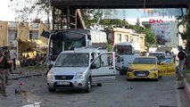 Adana'da çevik kuvvet polislerini taşıyan otobüsün geçişi sırasında patlama )
