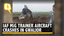IAF MiG Trainer Aircraft Crashes near Gwalior Airbase, Pilots Eject Safely