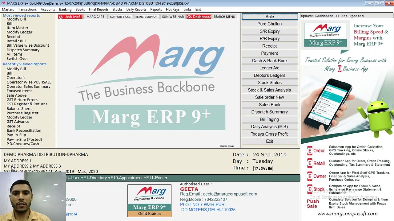 Marg Live Session- Basic Bill format