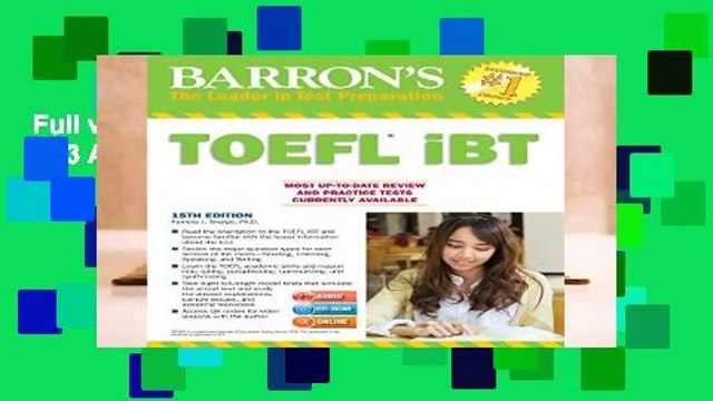 Full version TOEFL Ibt with Cdrom and MP3 Audio CD (Barron s Toefl Ibt) Complete