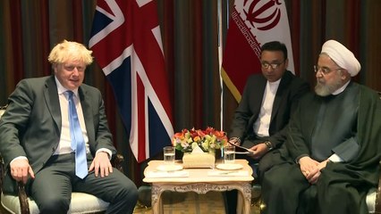 Boris Johnson meets Iranian president
