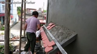 Amazing Techniques Smart Roofing Tile, How to Building Window Roof Cover And Installation Roof Tiles