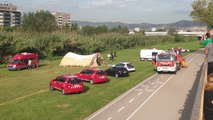 Mossos y Bomberos buscan al bebé que arrojó su padre en el río Besós