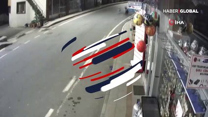 Rize sokaklarında köpekler ayı kovaladı