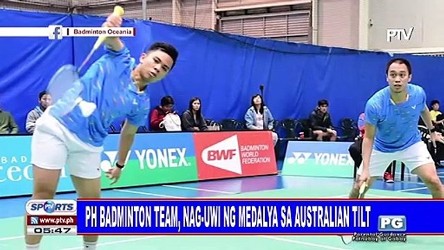PH badminton team, nag-uwi ng medalya sa Australian tilt