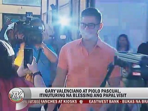 Gary Valenciano at Piolo Pascual, itinuturing na blessing ang Papal Visit