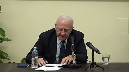 De Luca  presentiamo la piattaforma digitale "Cultura Campania" (25.09.19)