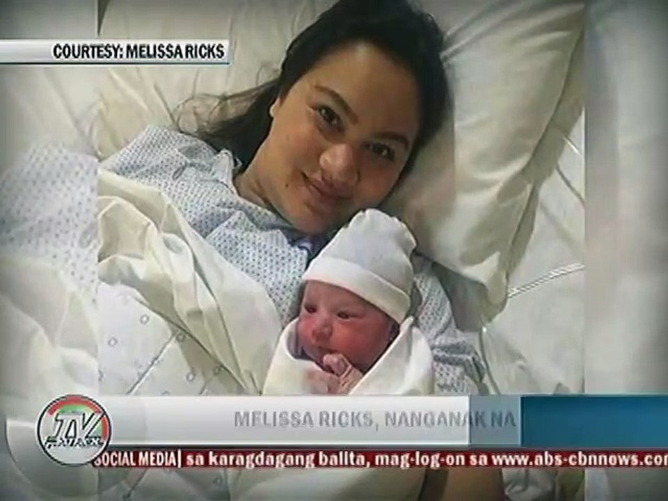 Melissa Ricks, nanganak na