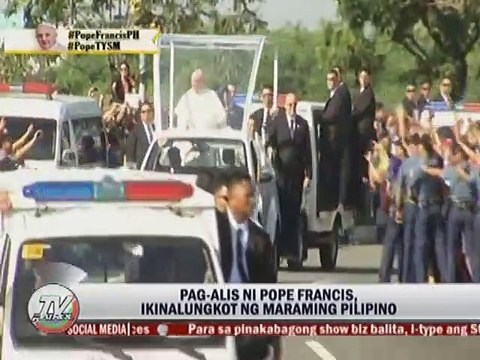Pag-alis ni Pope Francis, ikinalungkot ng maraming Pilipino