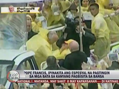 Pope Francis, ipinakita ang espesyal na pagtingin sa mga bata sa kanyang pagbisita sa bansa