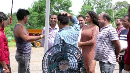 तपती धुप में भी मुस्कुराते हुए एक्शन सीन शूट कर रहे है Pawan Singh | Mahesh Manjrekar