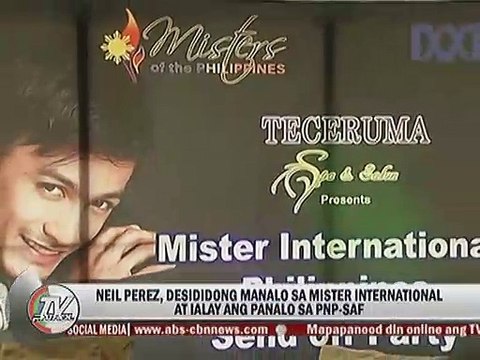 Neil Perez, desididong manalo sa Mister International at ialay ang panalo sa PNP-SAF