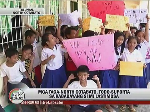 Mga Taga-North Cotabato, todo-suporta sa kababayang si Mj Lastimosa