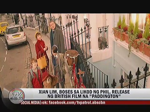 Xian Lim, boses sa likod ng Phil. Release ng British Film na Paddington