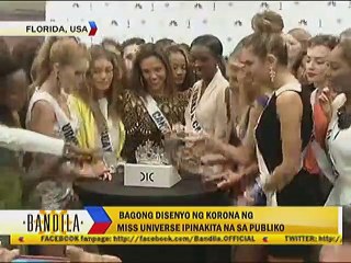 Bagong disenyo ng korona ng Miss Universe, ipinakita na sa publiko