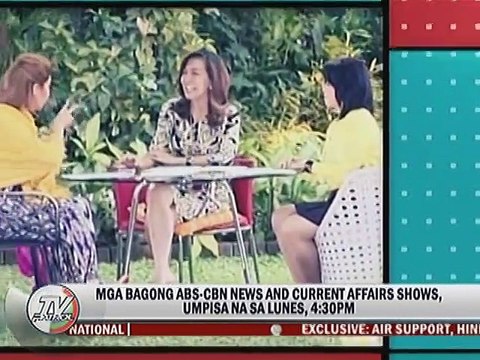 Mga bagong ABS-CBN News and Current Affairs Shows, umpisa na sa Lunes