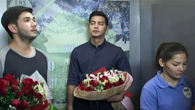Baste at Paul, sabay nagdala ng bulaklak para kay Alex