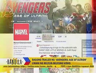 Bagong trailer ng 'Avengers: Age of Ultron' umani ng milyun-milyong views