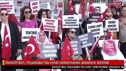 Denizli'den, Diyarbakır'da evlat nöbetindeki annelere destek