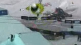 2008 Winter X Games: amazing snowstorm during pipe practice