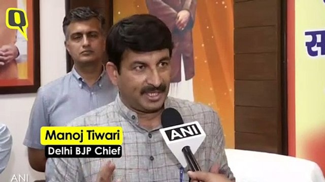 Manoj Tiwari Reacts to Kejriwal's NRC Remarks