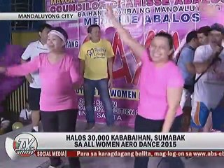 Halos 30,000 kababaihan, sumabak sa All Women Aero Dance 2015